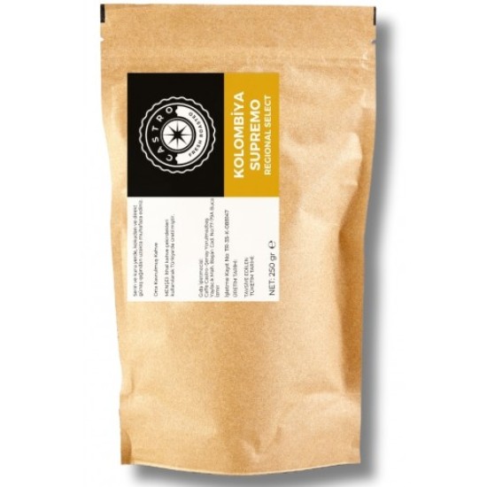 Castro Kolombiya Supremo FNC Regional Select Kahve 250Gr Castro Kolombiya Supremo FNC Regional Select Kahve 250Gr