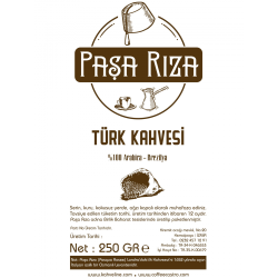 Paşa Rıza Türk Kahvesi 250 Gr.